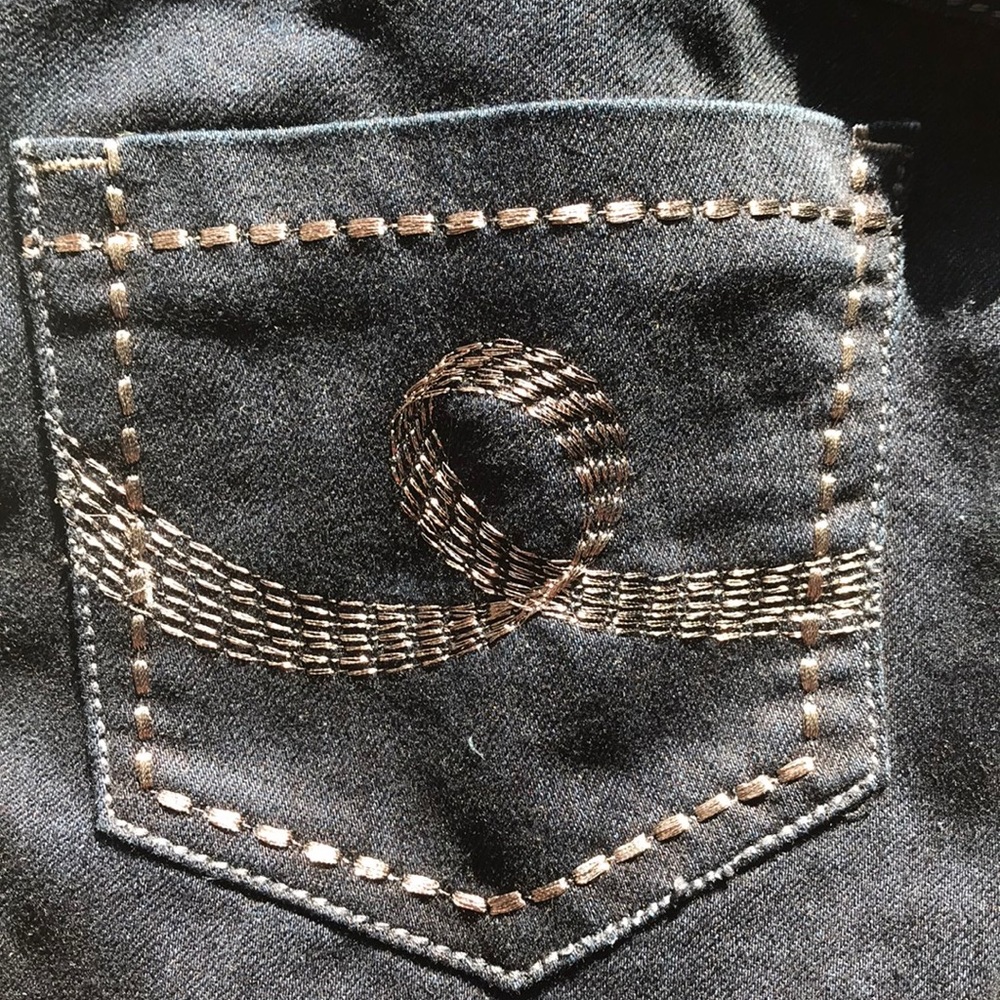 Seven7 Dark Wash Straight Cut Jeans, Size 27 - Picture 6 of 12